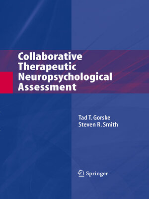 cover image of Collaborative Therapeutic Neuropsychological Assessment